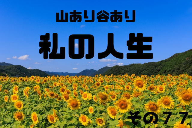 山あり谷あり私の人生その７７