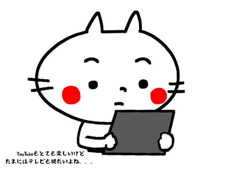 YouTubeもとても楽しいけどたまにはテレビも視たいよね