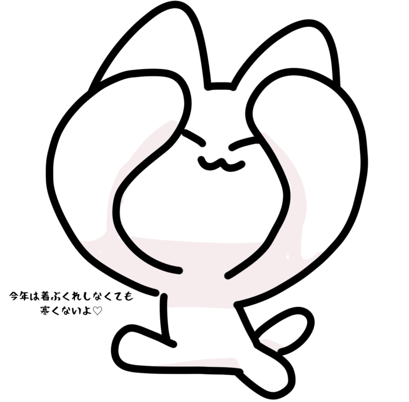 今年は着ぶくれしなくても寒くないよ