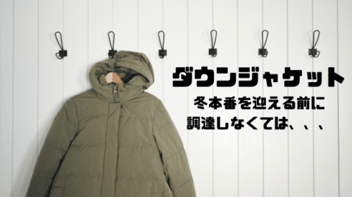 ダウンジャケット冬本番を迎える前に調達しなくては