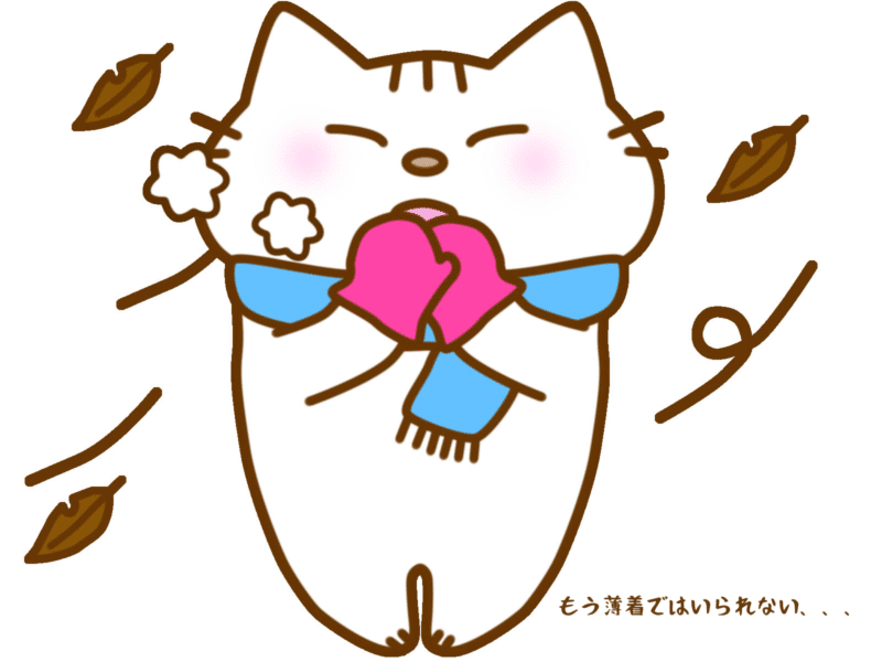 もう薄着ではいられない