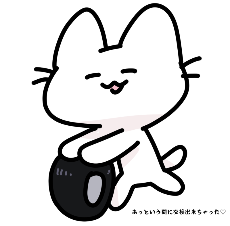 あっという間に交換出来ちゃった