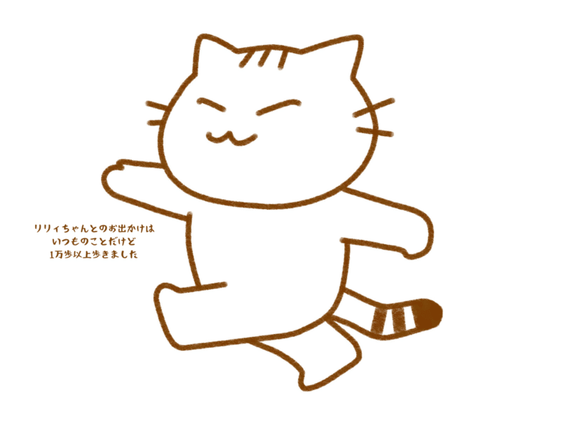 1万歩以上歩きました