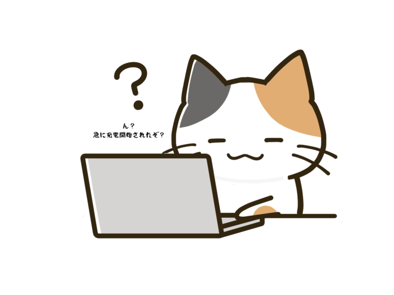 急に充電開始されたぞ