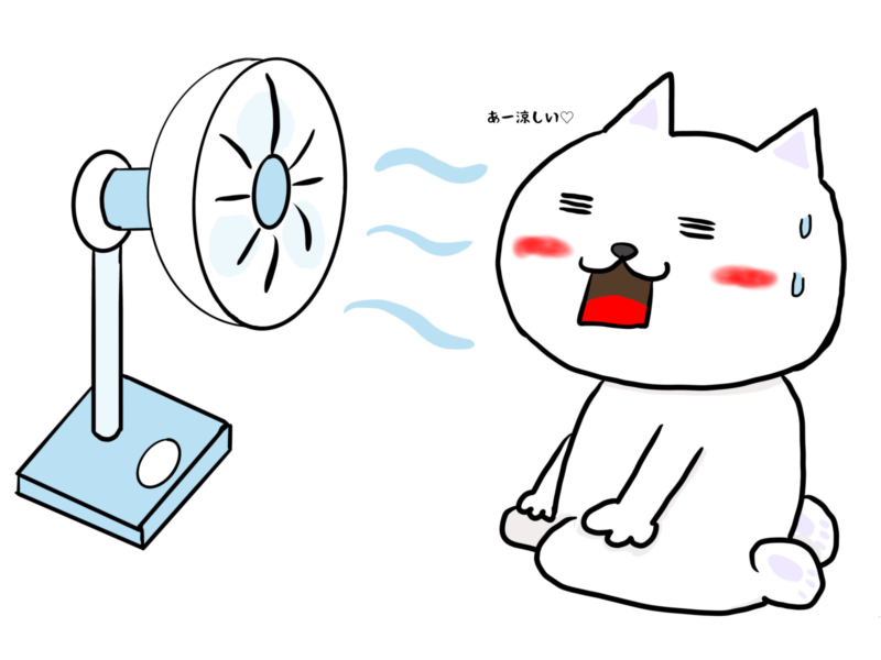 あー涼しい