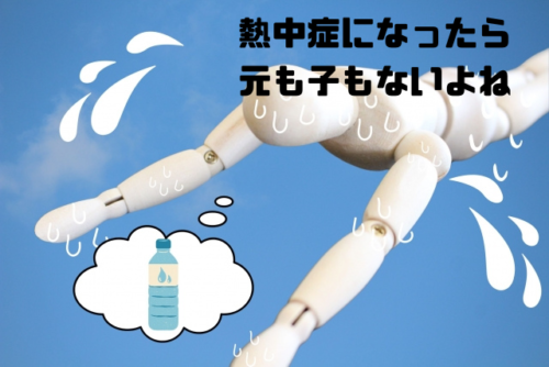 熱中症になったら元も子もないよね