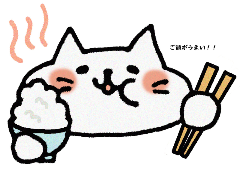 ご飯がうまい