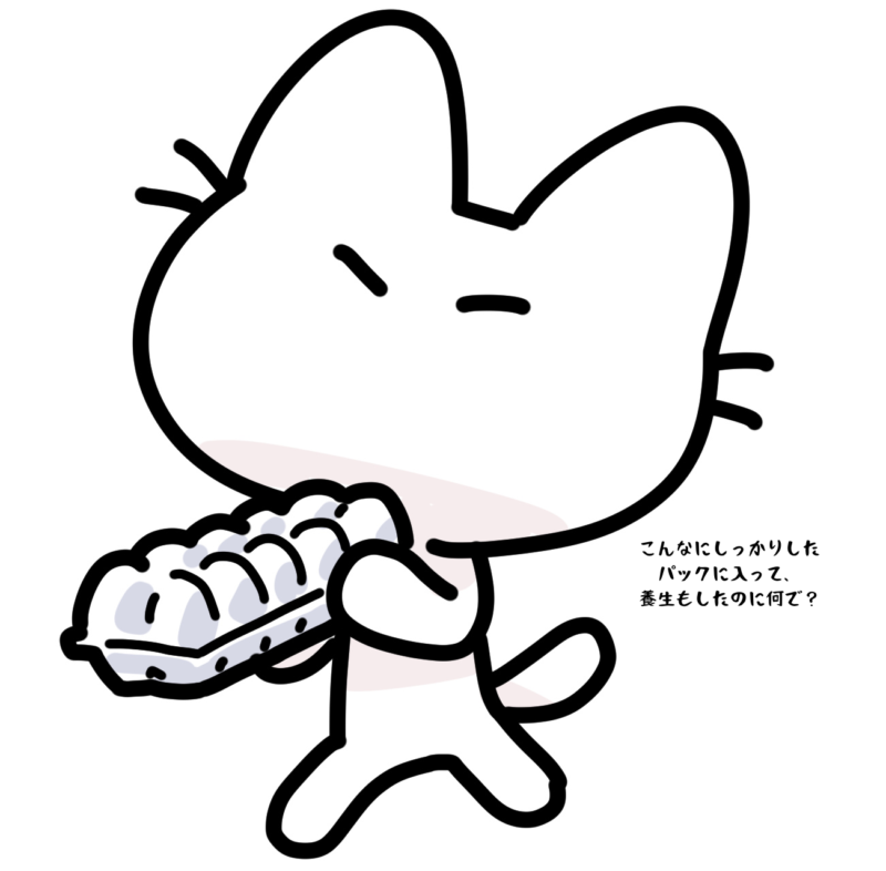 こんなにしっかりしたパックに入って、養生もしたのに何で